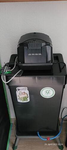 Teichpumpe mit brutal viel Luft 20.4.25