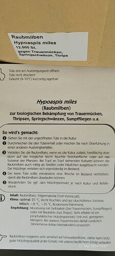 Raubmilben Anleitung