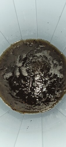 3 Komposttee , Pumpe auf kleiner Stufe mit kleinem Stein