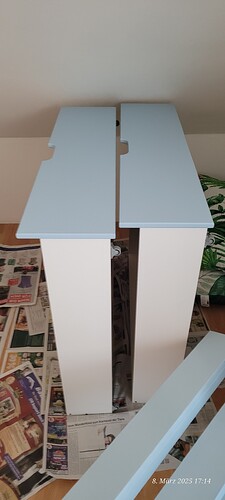 Projekt Bett 3 Eisblau die Blenden