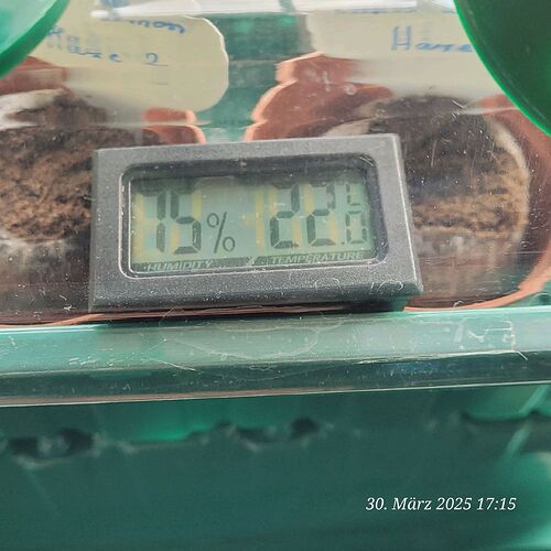 Und immer schön Temp und RLF im Auge 30.3.25