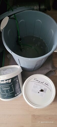Tag 28 Kompost Tee mit Regenwasser 27.4.25